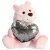 Аврора (AURORA) Медведь Большое сердце розовый 30 см (190114A) - Доставка по России. Интернет-магазин ВМиреИгрушек.ру
